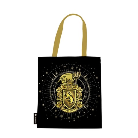 Hufflepuff Tote (Harry Potter Collection) Black Canvas Bag